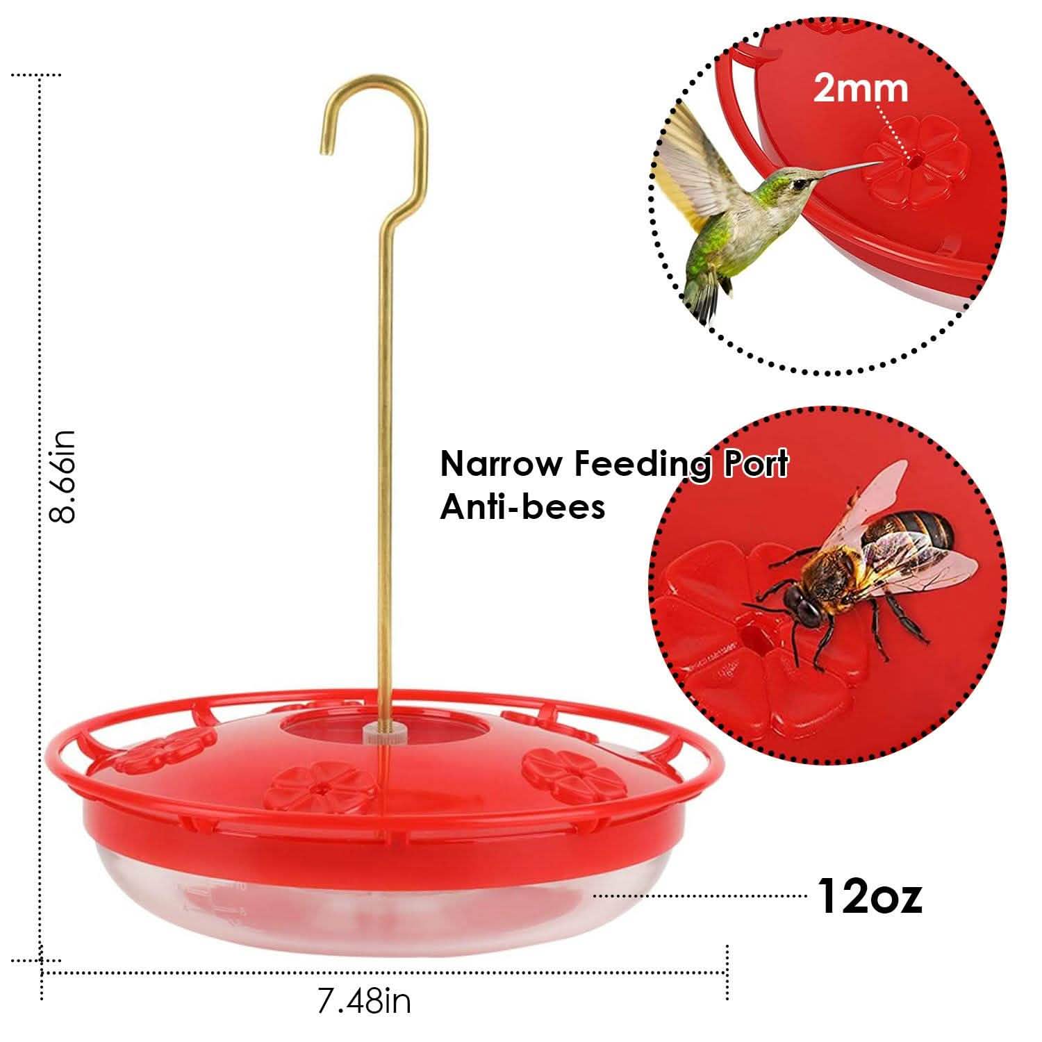 12 Oz Hummingbird Feeder
