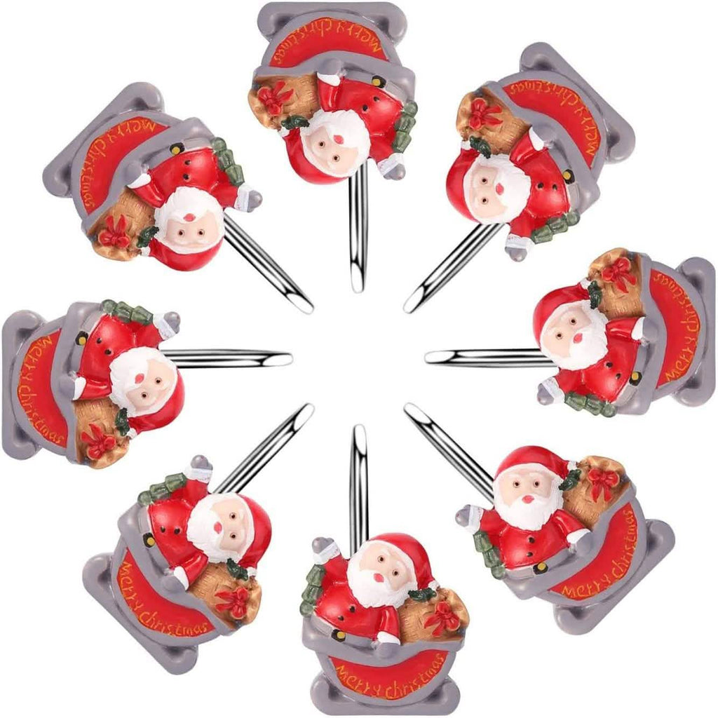 12-Pieces: Christmas Shower Curtain Anti-Rust Hooks