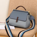 Cowhide leather tote bag shoulder purse leather crossbody strap 8853