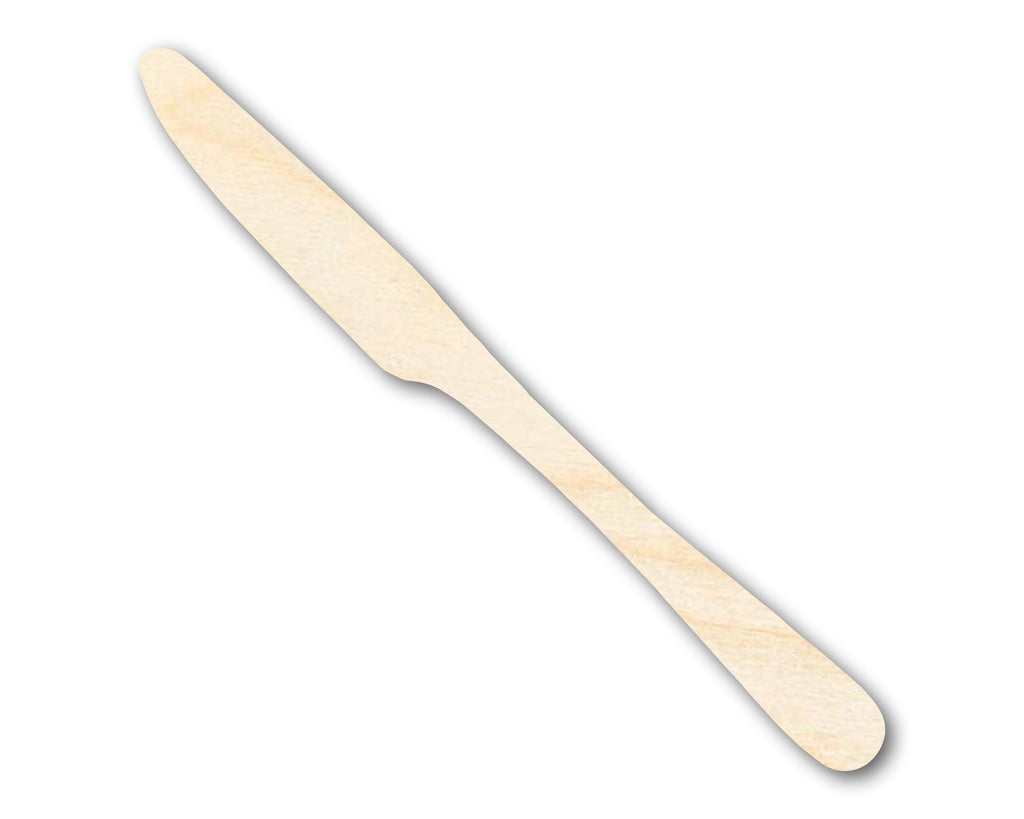 Unfinished Wood Butter Knife Shape - Kitchen Craft - up to 46" DIY