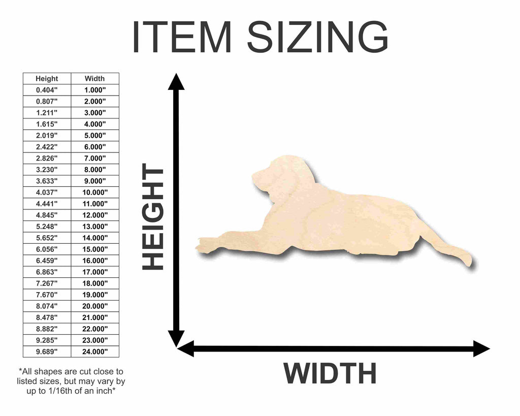 Unfinished Wood Dog Silhouette - Craft- up to 46" DIY
