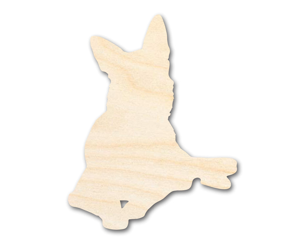 Unfinished Wood Dog Shape - up to 46"