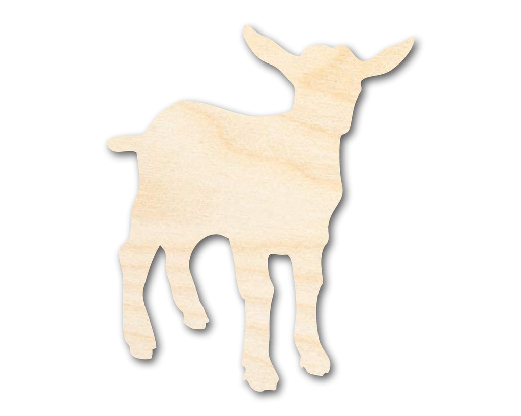 Unfinished Wood Goat Shape - Farm Animal Craft - up to 46" DIY