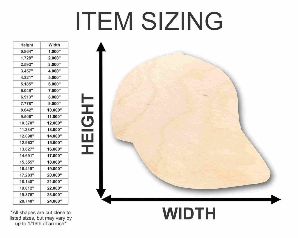 Unfinished Wood Hat Silhouette - Craft- up to 46" DIY