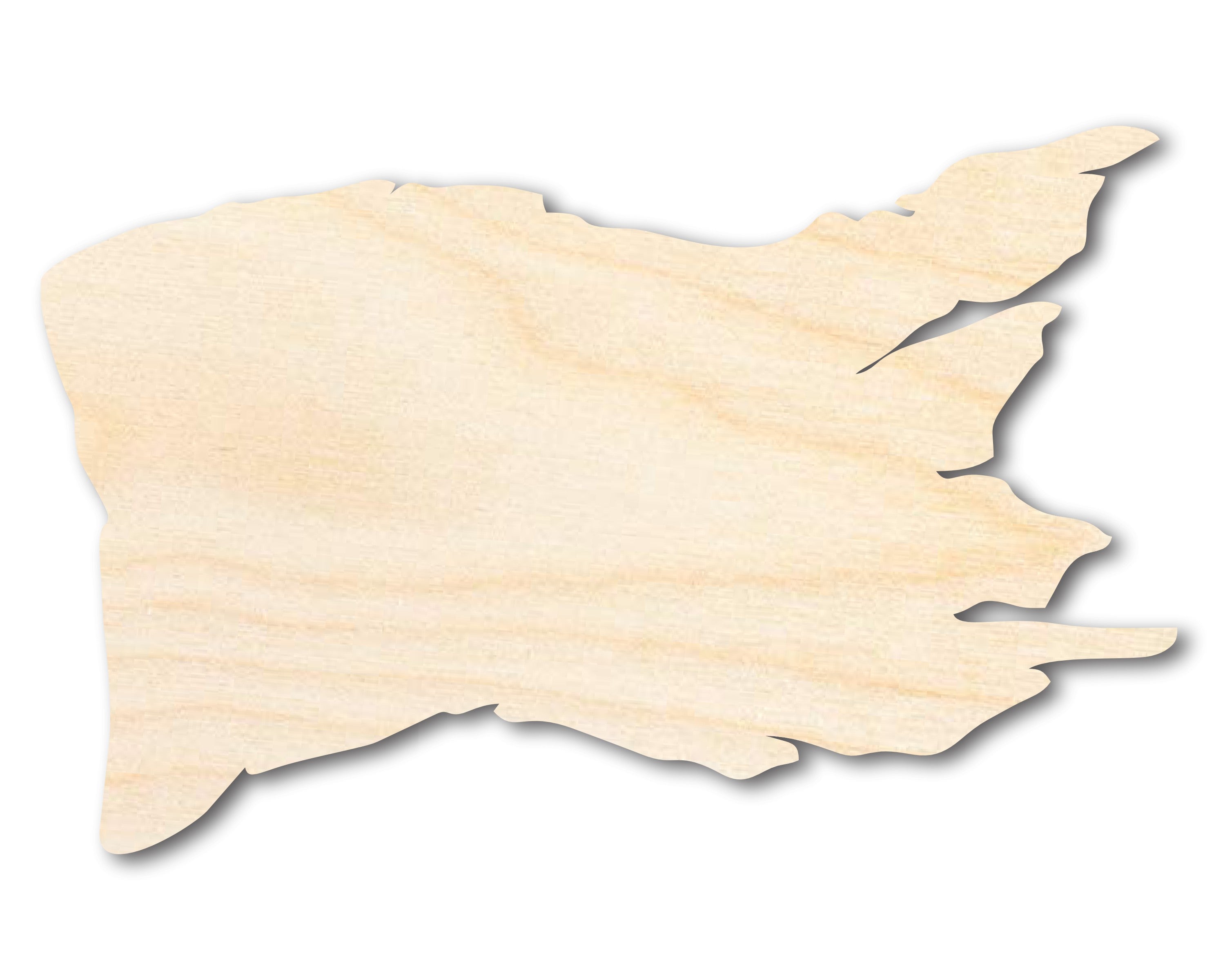 Unfinished Wood Tattered Flag Shape | Pirate Flag | Craft Cutout | up to 46" DIY