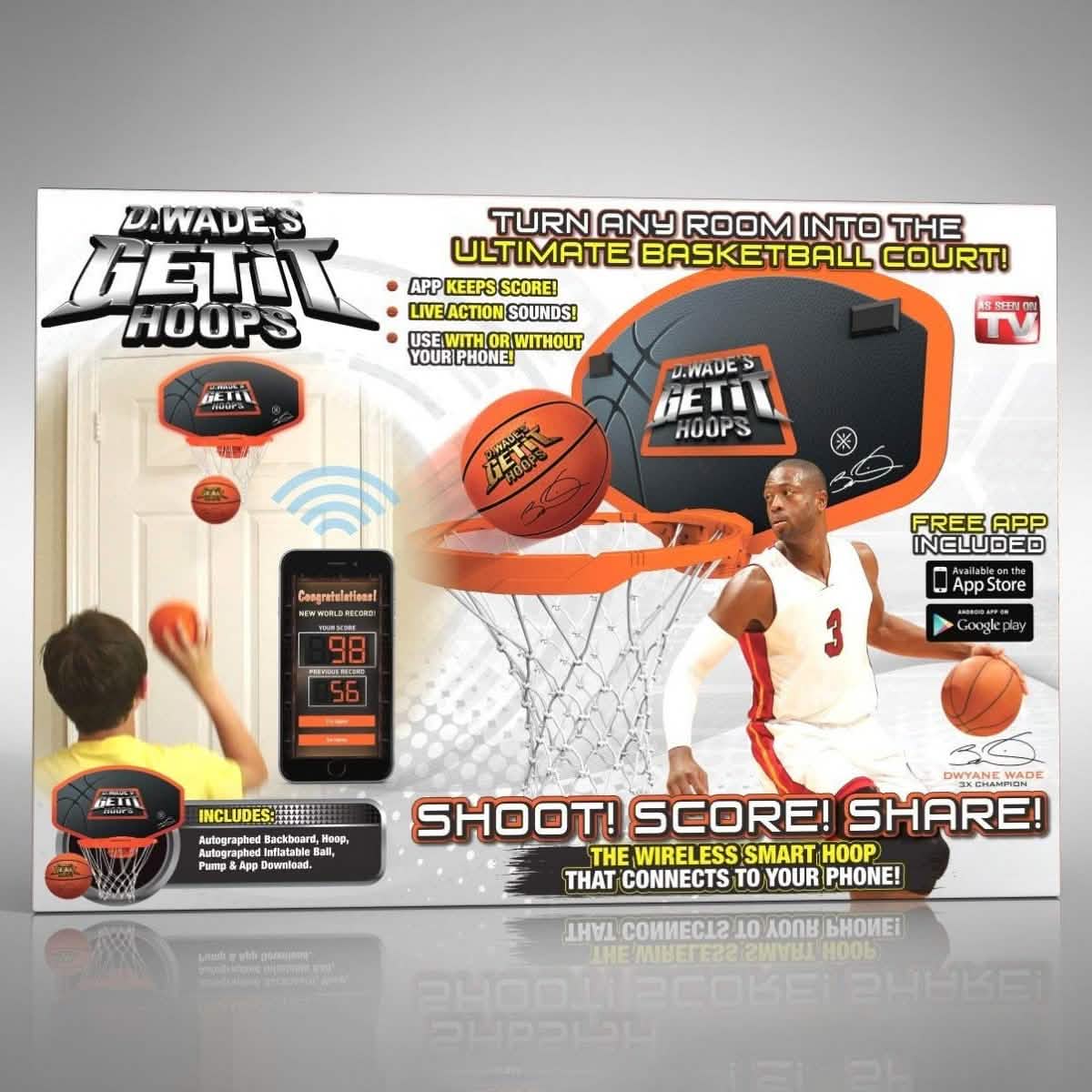 Dwayne Wade Wirelessly Connected Mini Basketball Hoop