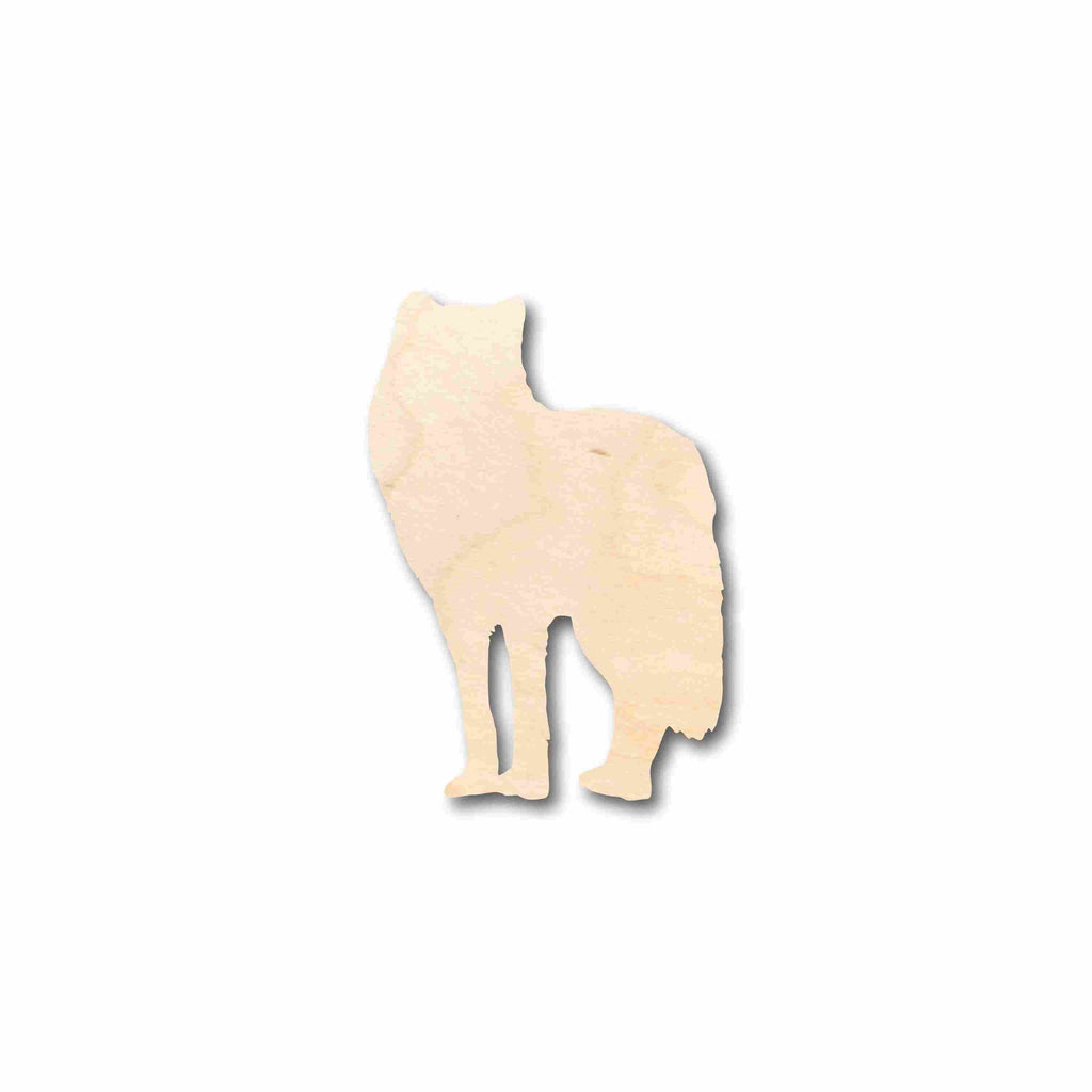 Unfinished Wood Wolf Silhouette - Craft- up to 46" DIY