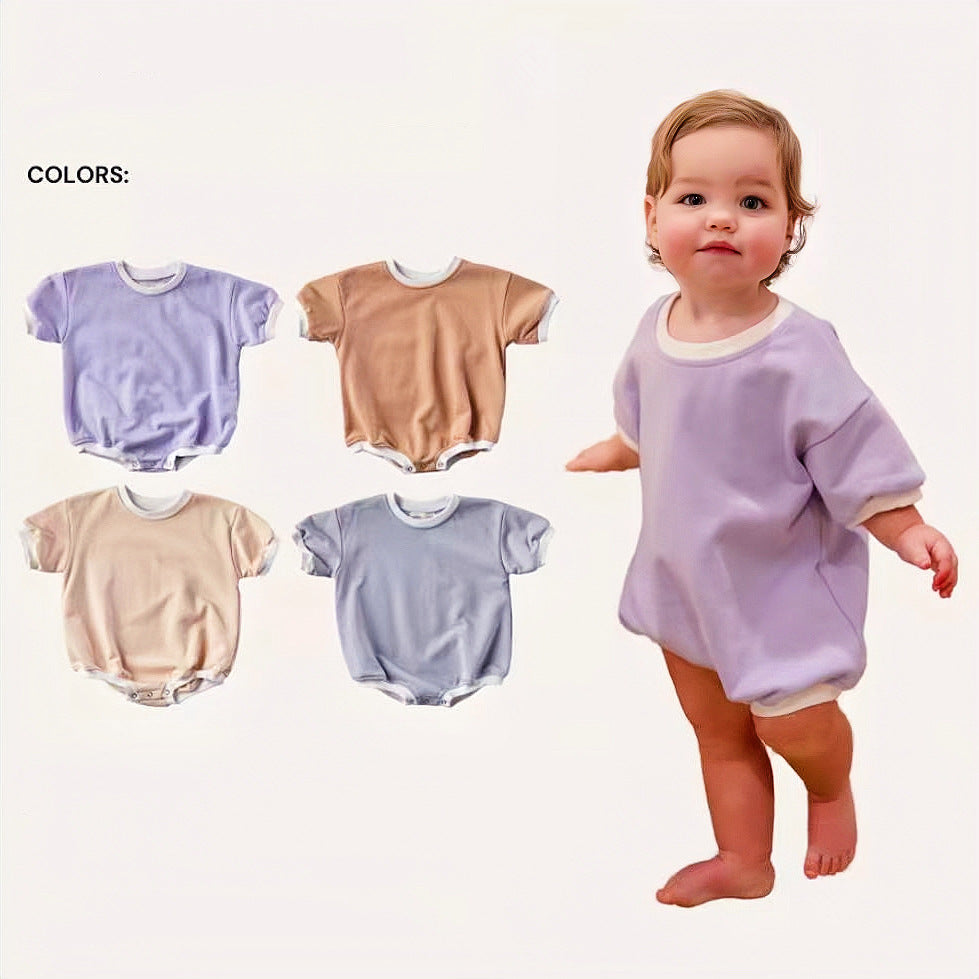 Loose-fitting Class A Cotton Onesie For Babies
