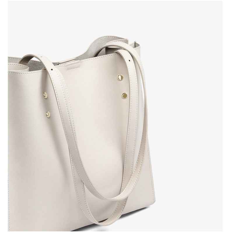 Genuine leather large hobo bag for women commuter bucket bag 5558