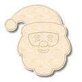 Unfinished Wood Etched Santa Head Shape | Paint By Line Crafts | up to 30" DIY