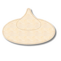 Unfinished Wood Etched Peanut Butter Cookie Shape | Paint By Line Crafts | up to 30" DIY