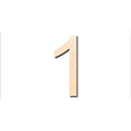 Unfinished Wood Arial Number 1 Shape - Craft - up to 46" DIY