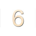Unfinished Wood Arial Number 6 Shape - Craft - up to 46" DIY
