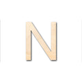 Unfinished Wood Arial Letter N Shape - Craft - up to 46" DIY