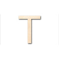 Unfinished Wood Arial Letter T Shape - Craft - up to 46" DIY
