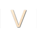 Unfinished Wood Arial Letter V Shape - Craft - up to 46" DIY
