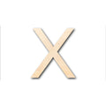 Unfinished Wood Arial Letter X Shape - Craft - up to 46" DIY