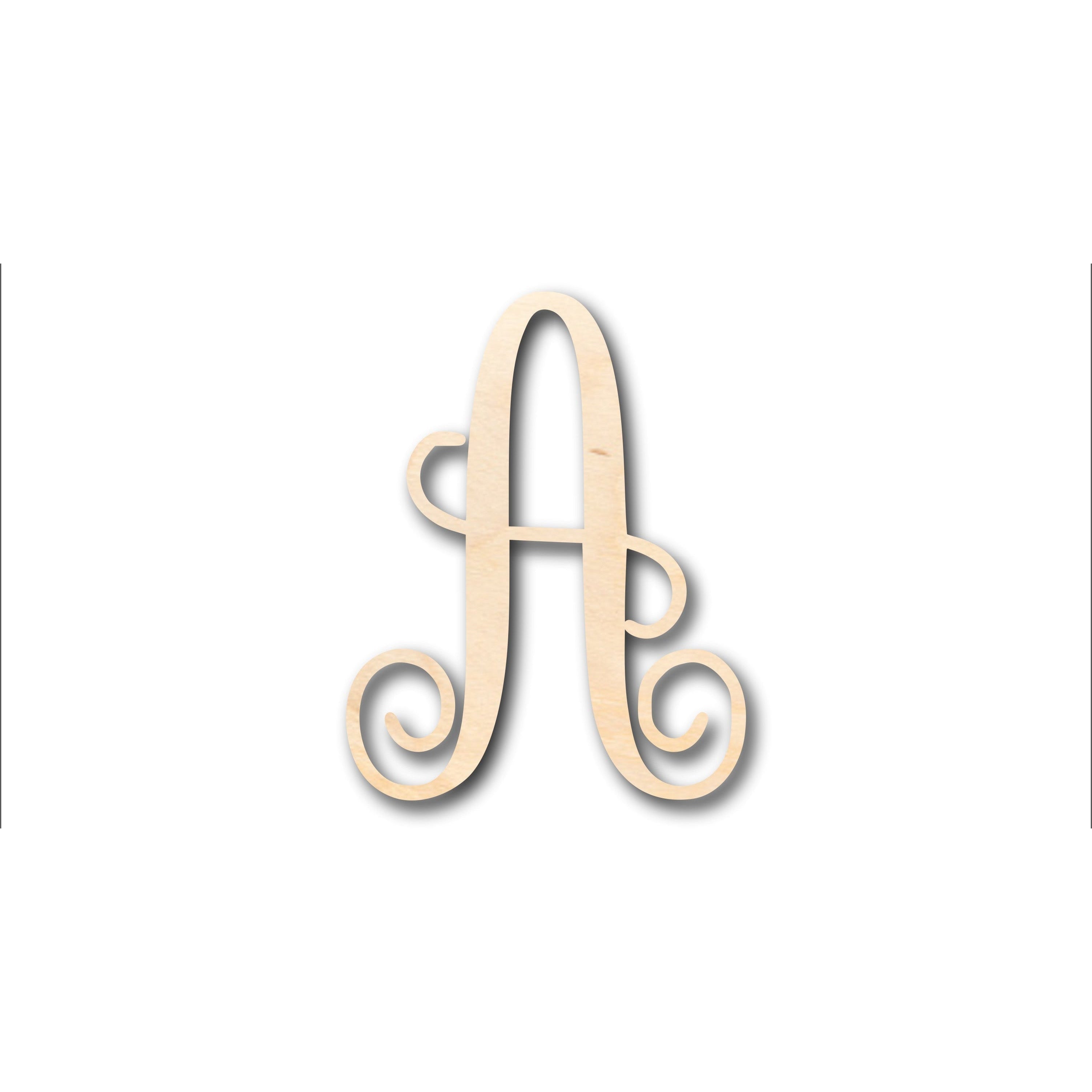 Unfinished Wood Monogram A Shape - Craft - up to 46" DIY