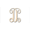 Unfinished Wood Monogram D Shape - Craft - up to 46" DIY