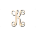 Unfinished Wood Monogram K Shape - Craft - up to 46" DIY