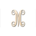Unfinished Wood Monogram M Shape - Craft - up to 46" DIY