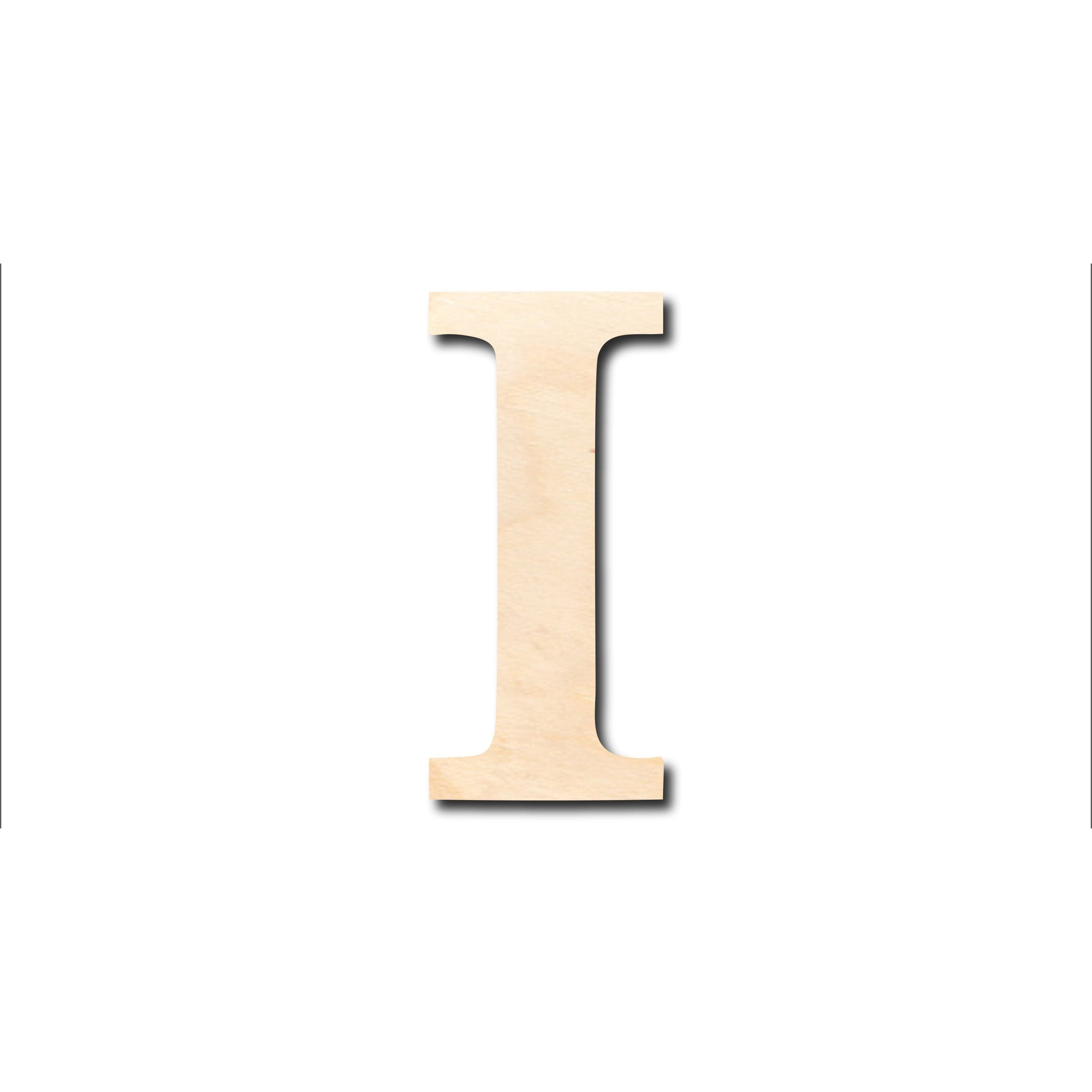 Unfinished Wood Bold Iota Shape - Craft - up to 46" DIY