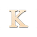 Unfinished Wood Bold Kappa Shape - Craft - up to 46" DIY