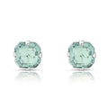 14k Gold Filled High Polish Finsh Crystal Tree of Life Stud Earrings
