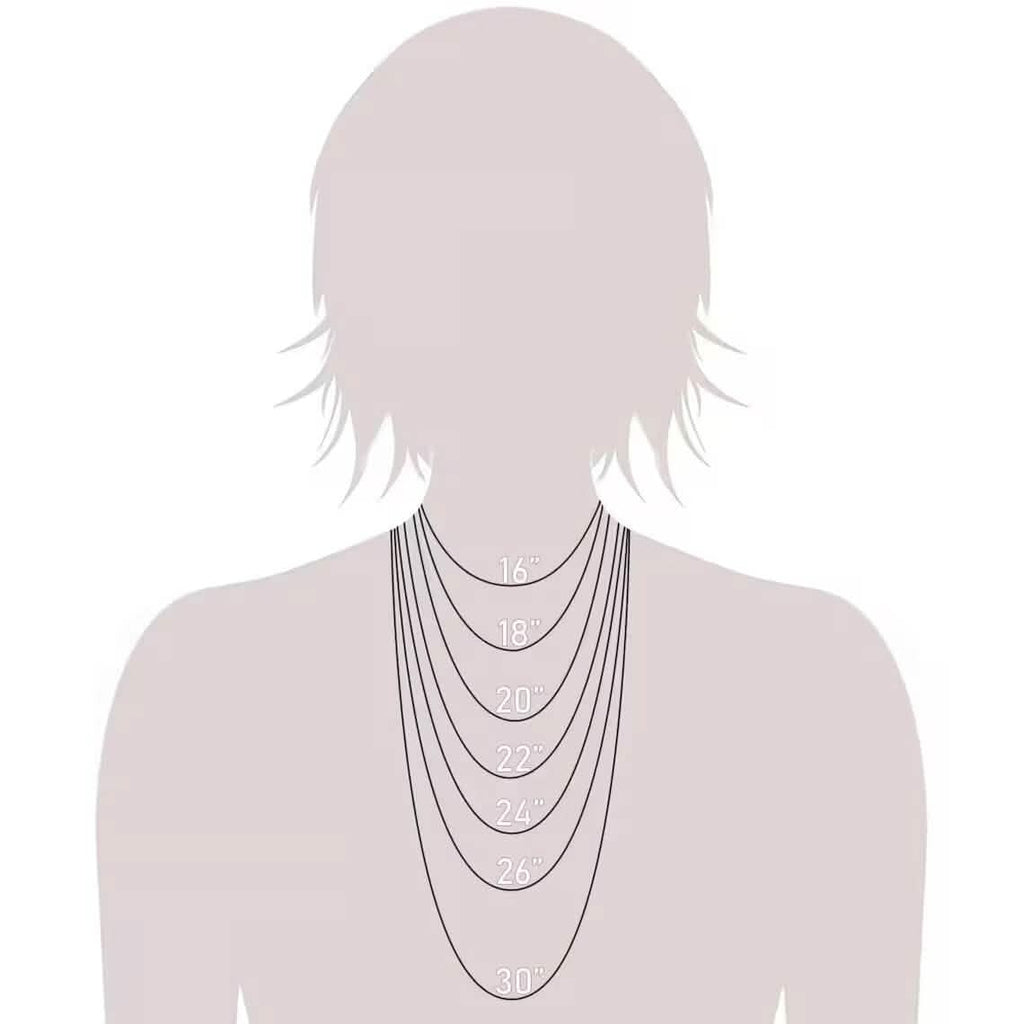 14K Solid Gold Herringbone Necklace