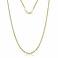 14k Solid Yellow Gold Cuban Link Chain Necklace - Assorted Sizes