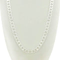 14k White Gold Filled Cuban Link Chain 24"