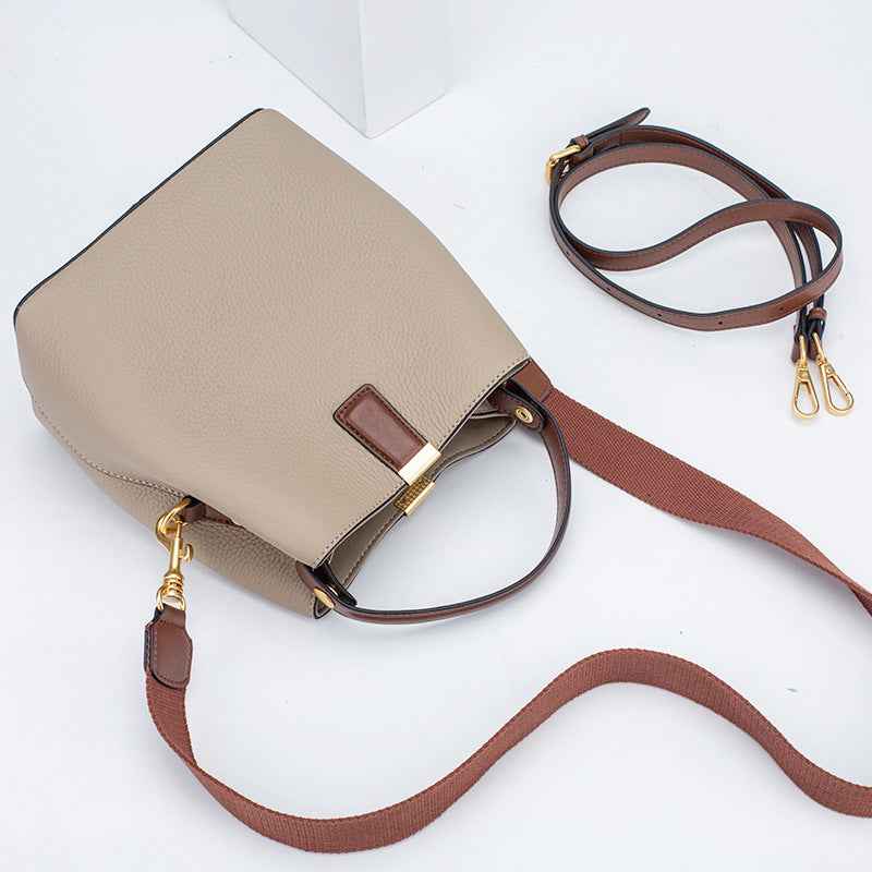 Tote Crossbody Bucket Bag for Women Simple Elegant Purse