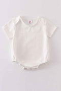 Cream blank basic t-shirt Adult Kids and baby bubble