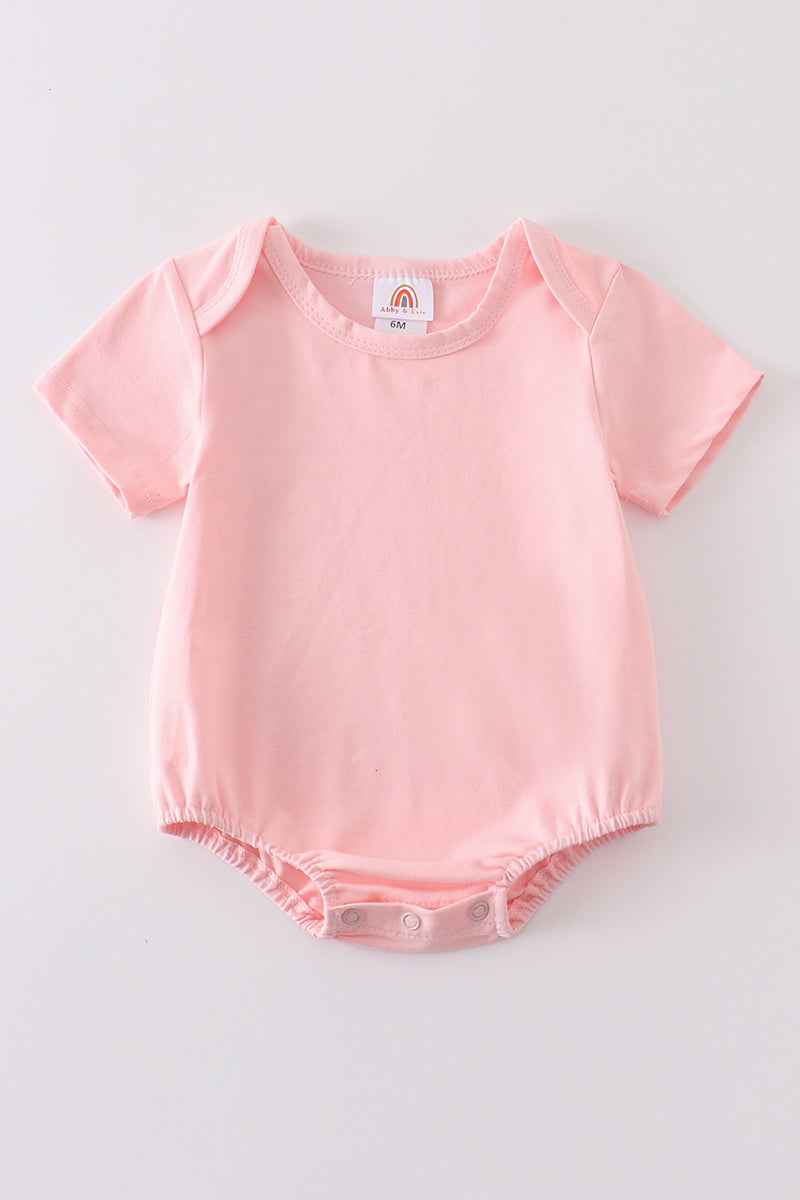 Pink blank basic t-shirt Adult Kids and baby bubble