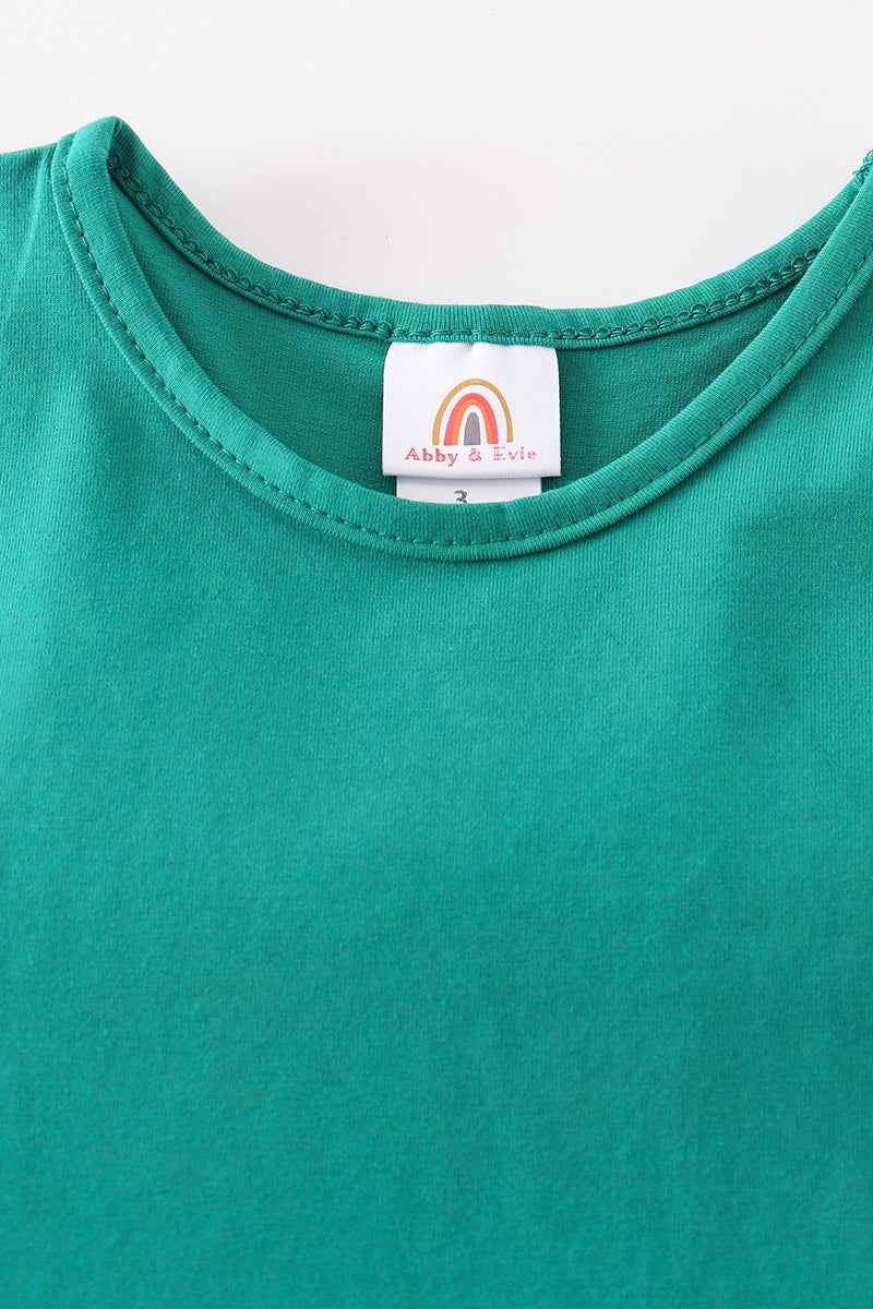Teal blank basic kids teens adult tank top