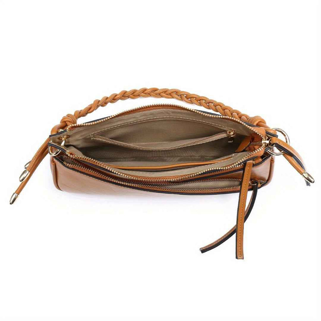 Small Shoulder Bag Unique Handmade Woven Handle hobo