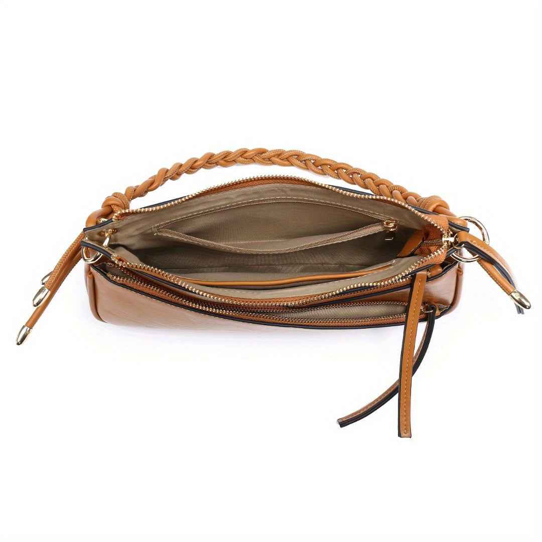 Small Shoulder Bag Unique Handmade Woven Handle hobo