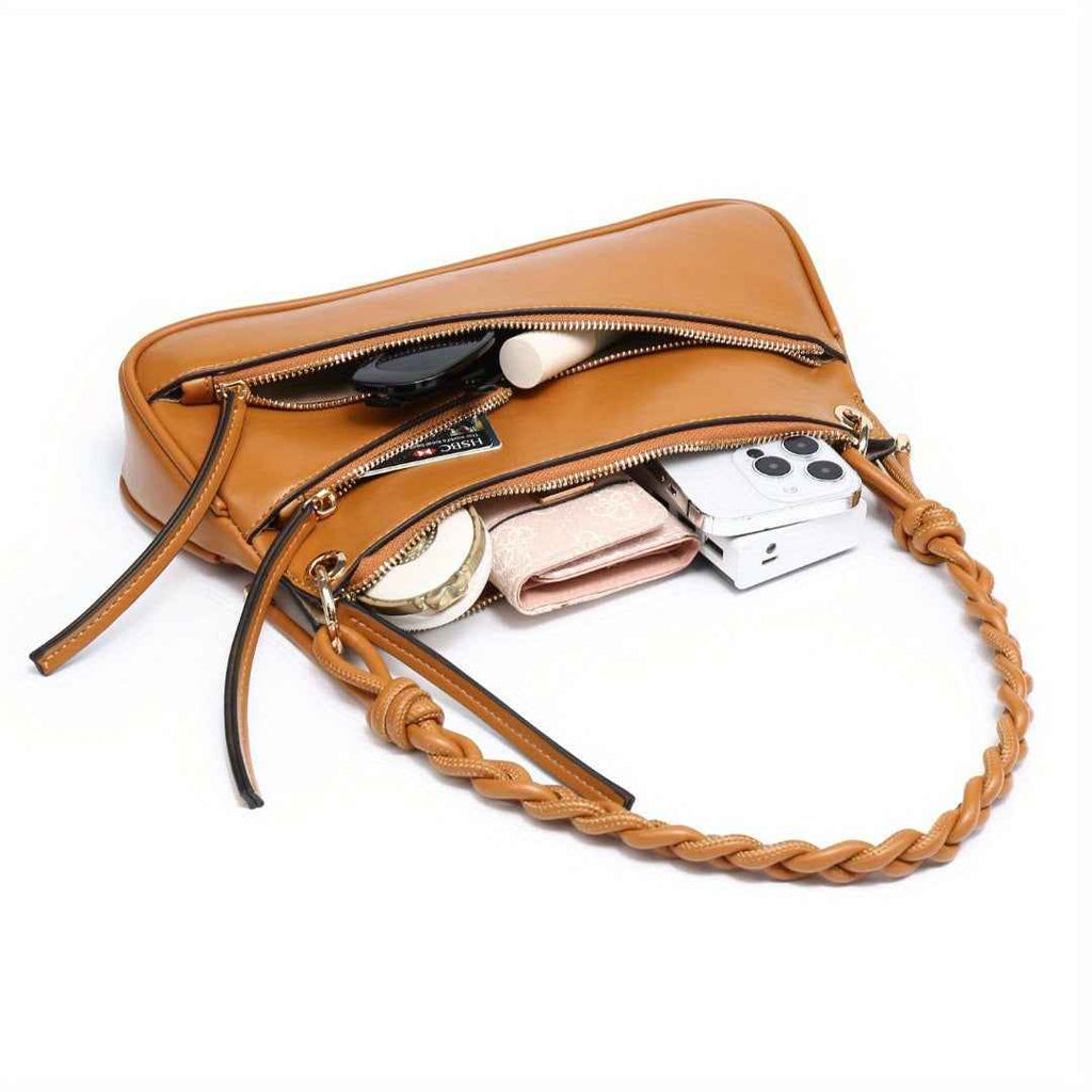 Small Shoulder Bag Unique Handmade Woven Handle hobo