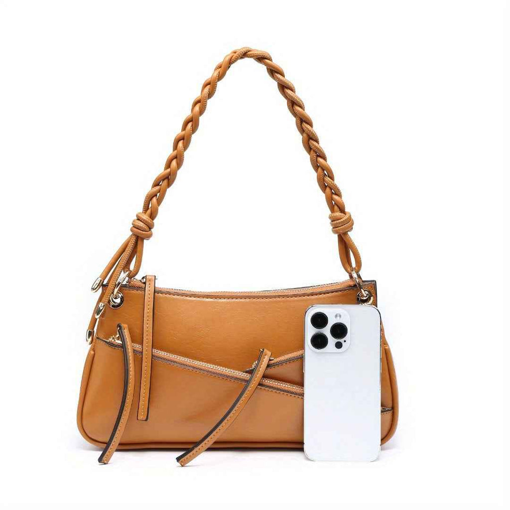 Small Shoulder Bag Unique Handmade Woven Handle hobo