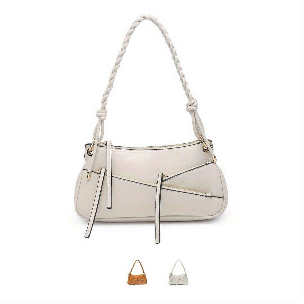Small Shoulder Bag Unique Handmade Woven Handle hobo