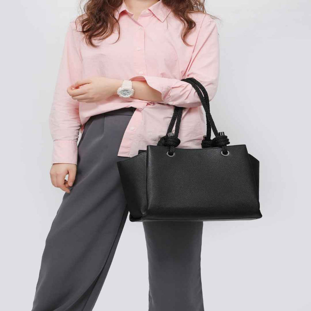 Women shoulder purse soft nylon handle hobo
