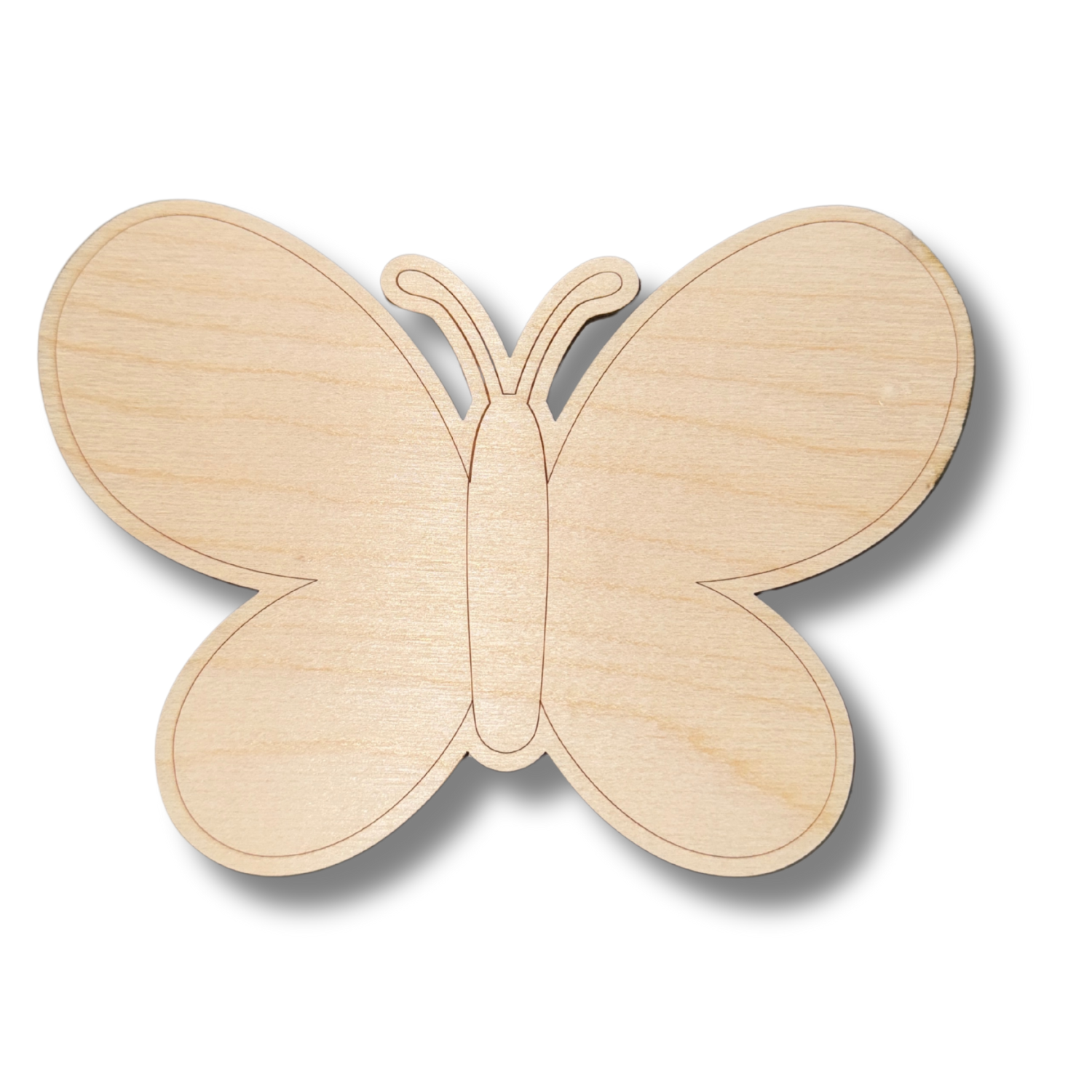 Unfinished Wood Etched Baby Butterfly Shape | Paint By Line Crafts | up to 30" DIY