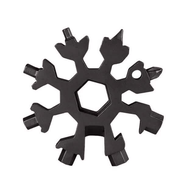 18-in-1 Multi-Tool Stainless Steel Snowflake-Shaped Tool