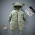 Thicken Solid Color Baby Onesies For Autumn And Winter