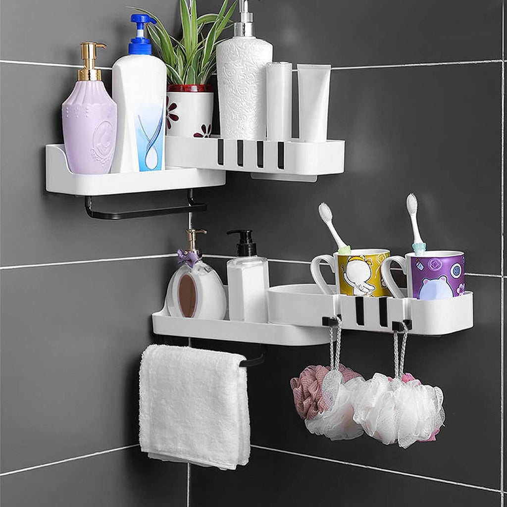 180° Rotatable Bathroom Corner Caddy Shelf