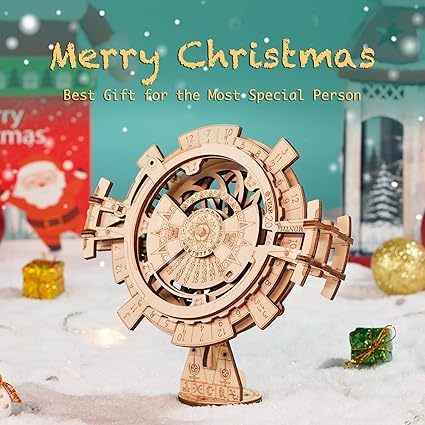 ROBOTIME 3D Puzzles Perpetual Calendar Wooden Model Kits Brain Teasers Sets LK201