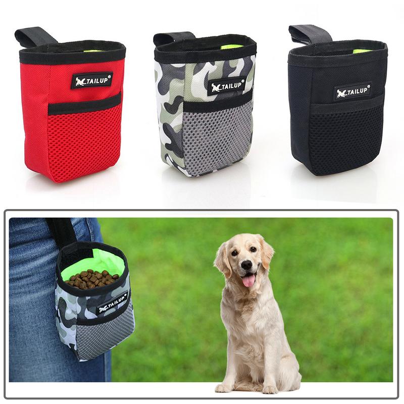 Adjustable Large Capacity Dog Treat Pouch Puppy Snack Waist Bag Durable Puppy Products Waist Bag Pets Cute Food Storage Bags