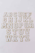 White letters "A-Z" stickers