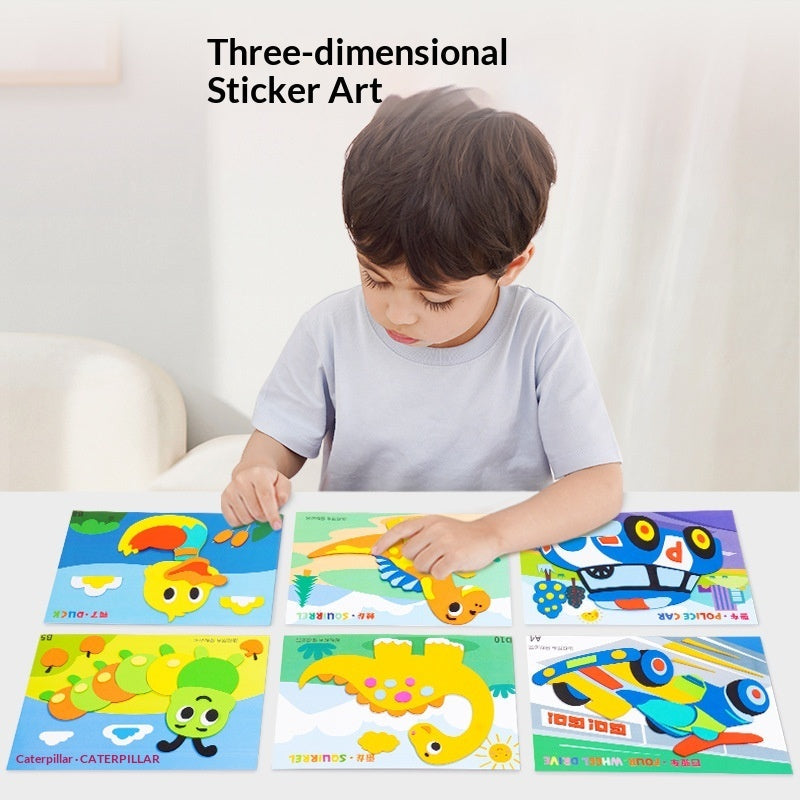 Childrens DIY 3D EVA Sticker Art Craft Toy