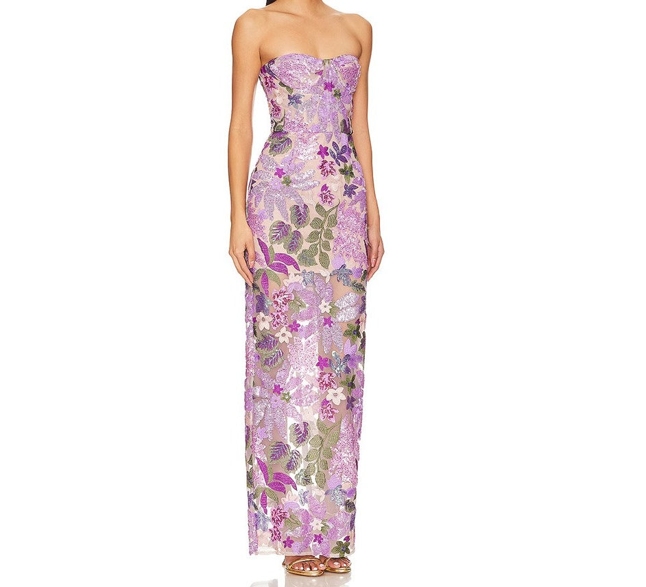Sequin Cut-Out Bodycon Gown